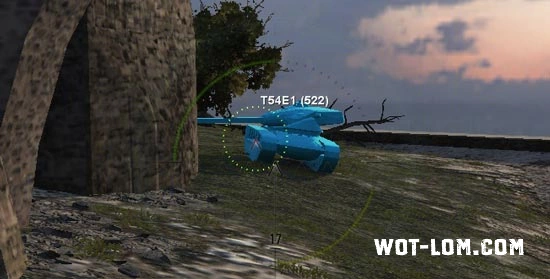 Мод Тень для WoT и Мир Танков — контур на месте последнего засвета 2 Мод Тень (Shadow)